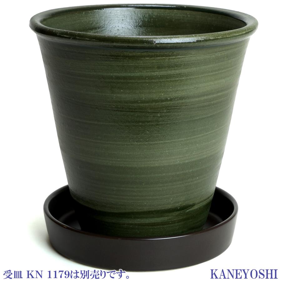 植木鉢 おしゃれ 安い 陶器 サイズ 19cm 小春 6号 グリーン 室内 屋外 緑 色 |  | 05