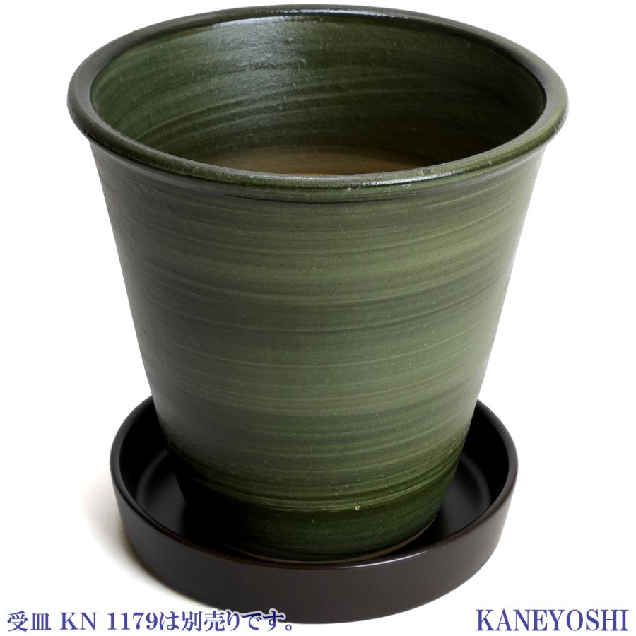 植木鉢 おしゃれ 安い 陶器 サイズ 19cm 小春 6号 グリーン 室内 屋外 緑 色 |  | 06