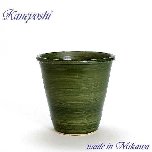 植木鉢 おしゃれ 安い 陶器 サイズ 22cm 小春 7号 グリーン 室内 屋外 緑 色 | 