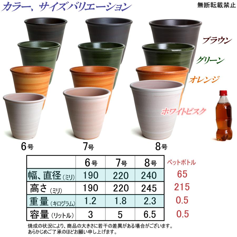 植木鉢 おしゃれ 安い 陶器 サイズ 22cm 小春 7号 グリーン 室内 屋外 緑 色 |  | 15