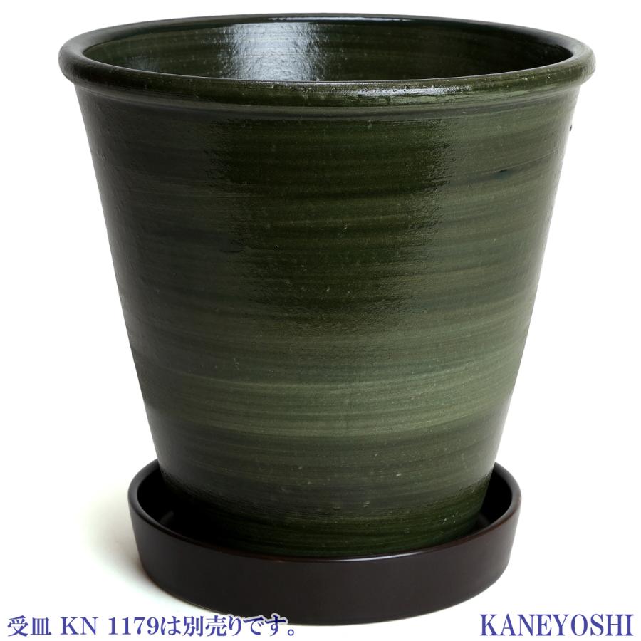 植木鉢 おしゃれ 安い 陶器 サイズ 22cm 小春 7号 グリーン 室内 屋外 緑 色 |  | 05