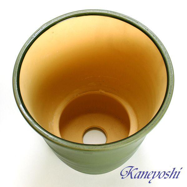 植木鉢 おしゃれ 安い 陶器 サイズ 25cm 小春 8号 グリーン 室内 屋外 緑 色 |  | 02