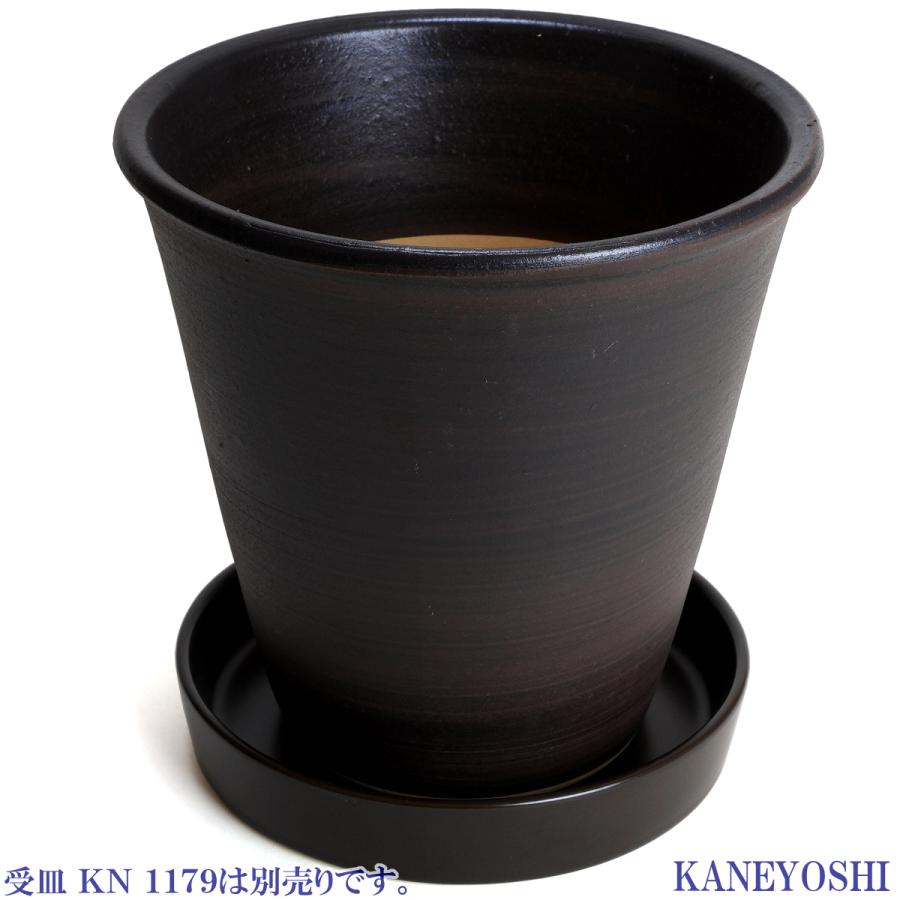 植木鉢 おしゃれ 安い 陶器 サイズ 19cm 小春 6号 ブラウン 室内 屋外 茶 色 |  | 06