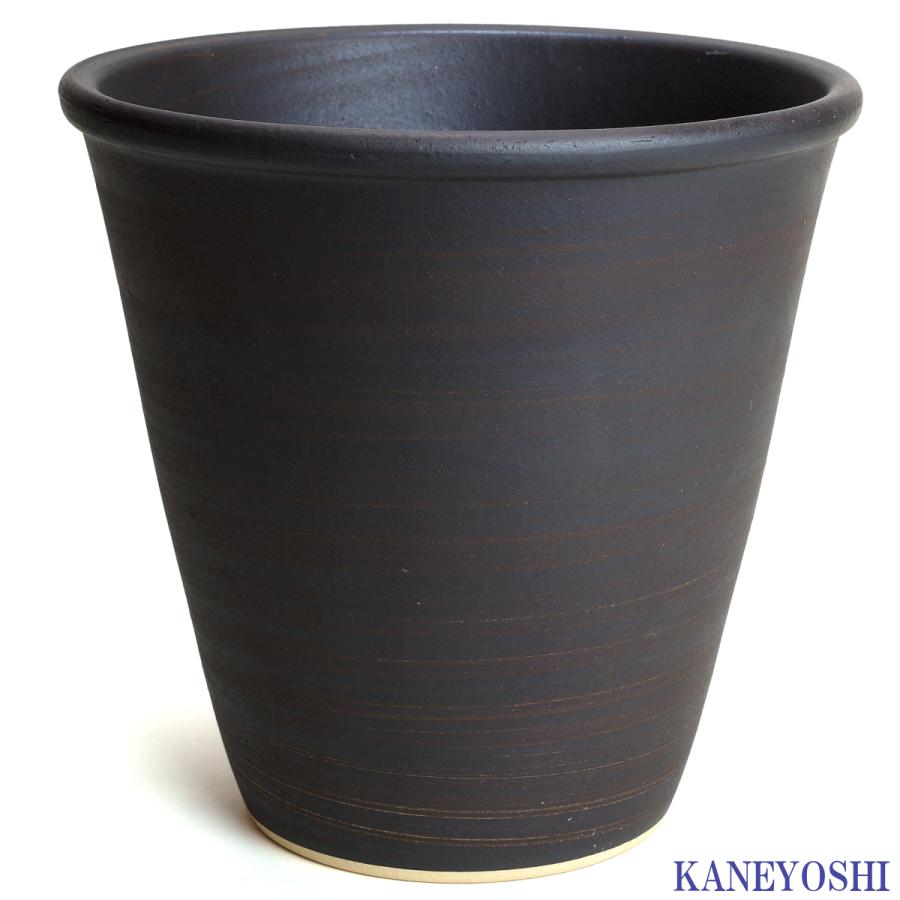 植木鉢 おしゃれ 安い 陶器 サイズ 22cm 小春 7号 ブラウン 室内 屋外 茶 色 |  | 01