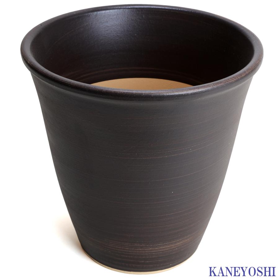 植木鉢　陶器　おしゃれ　サイズ　２３．５ｃｍ　安くて丈夫　小春　８号　ブラウン |  | 02