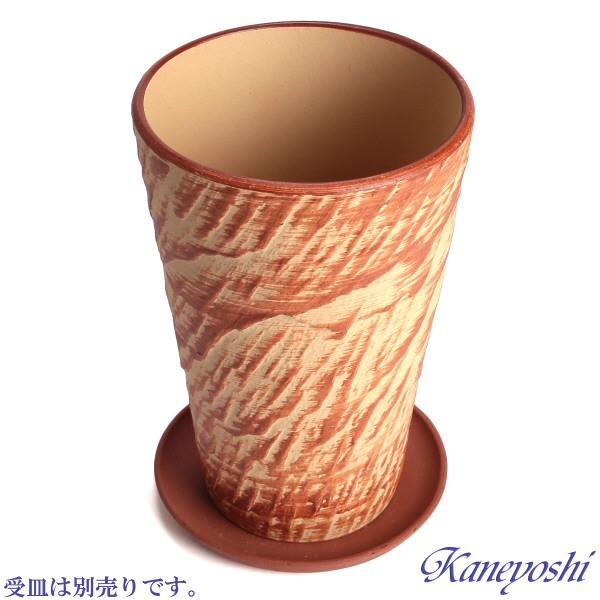 植木鉢 おしゃれ 安い 陶器 サイズ 15.5cm ログストーン 5号 オレンジ 室内 屋外 レンガ 色 |  | 06