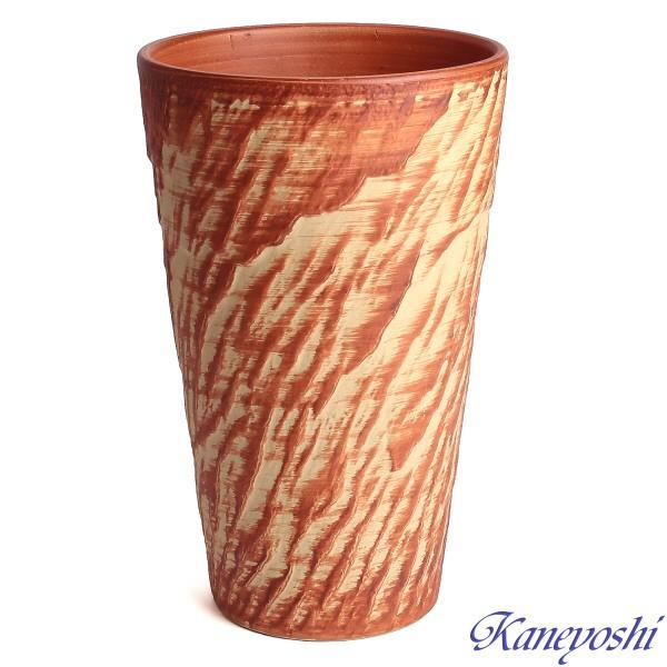 植木鉢 おしゃれ 安い 陶器 サイズ 18.5cm ログストーン 6号 オレンジ 室内 屋外 レンガ 色 |  | 01