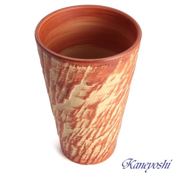 植木鉢 おしゃれ 安い 陶器 サイズ 18.5cm ログストーン 6号 オレンジ 室内 屋外 レンガ 色 |  | 02