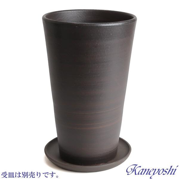 植木鉢 おしゃれ 安い 陶器 サイズ 19cm ハーモニー 6号 ブラウン 室内 屋外 茶 色 |  | 05