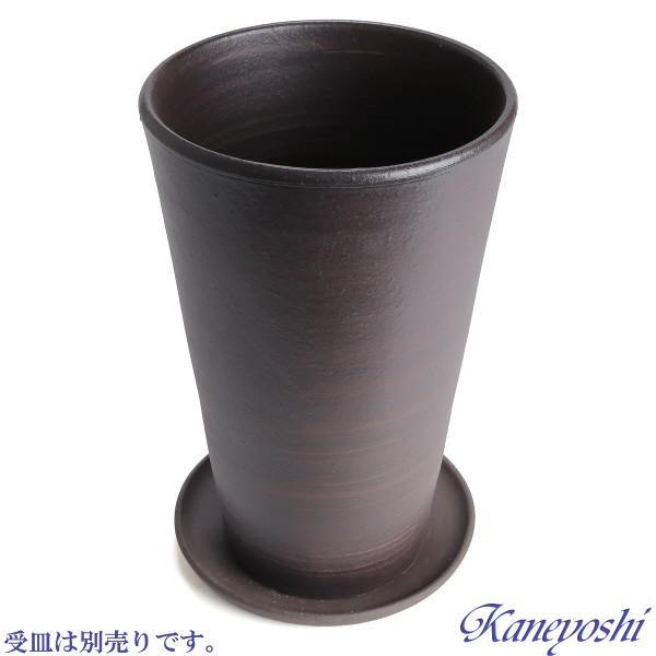 植木鉢 おしゃれ 安い 陶器 サイズ 19cm ハーモニー 6号 ブラウン 室内 屋外 茶 色 |  | 06
