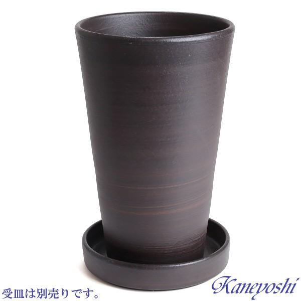 植木鉢 おしゃれ 安い 陶器 サイズ 19cm ハーモニー 6号 ブラウン 室内 屋外 茶 色 |  | 07