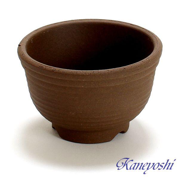 植木鉢 おしゃれ 安い 陶器 サイズ 9cm 山草鉢 3号  室内 屋外 ブラウン 茶 色 |  | 01