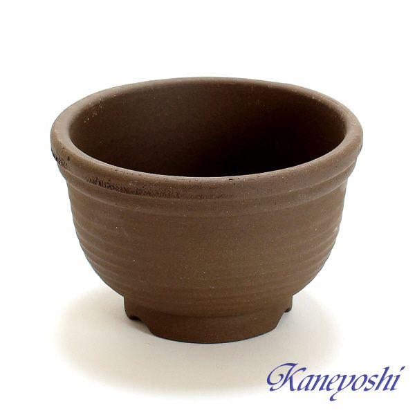 植木鉢 おしゃれ 安い 陶器 サイズ 12cm 山草鉢 4号  室内 屋外 ブラウン 茶 色 |  | 01