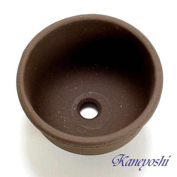 植木鉢 おしゃれ 安い 陶器 サイズ 12cm 山草鉢 4号  室内 屋外 ブラウン 茶 色 |  | 02