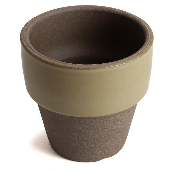 植木鉢　陶器　おしゃれ　サイズ　９．３ｃｍ　和ライフ　モカ　あんず　３号 |  | 02