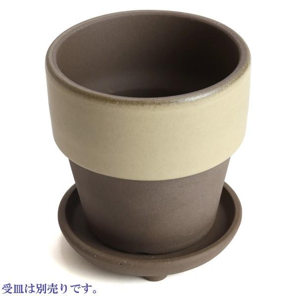 植木鉢　陶器　おしゃれ　サイズ　１２．５ｃｍ　和ライフ　モカ　あんず　４号 |  | 06