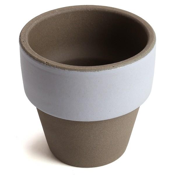 植木鉢　陶器　おしゃれ　サイズ　９．３ｃｍ　和ライフ　モカ　かすみ　３号 |  | 02