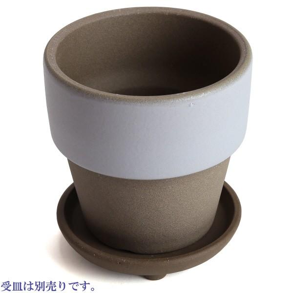 植木鉢　陶器　おしゃれ　サイズ　１２．５ｃｍ　和ライフ　モカかすみ　４号 |  | 06