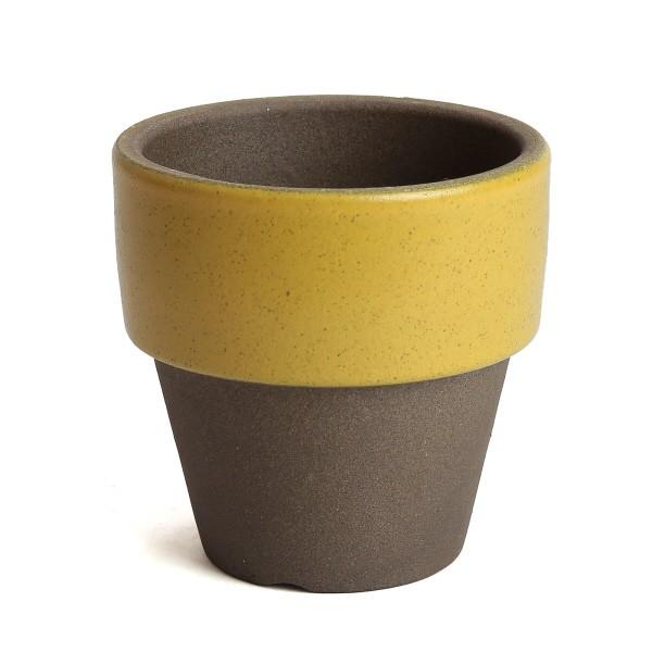 植木鉢　陶器　おしゃれ　サイズ　９．３ｃｍ　和ライフ　モカやまぶき　３号 |  | 01