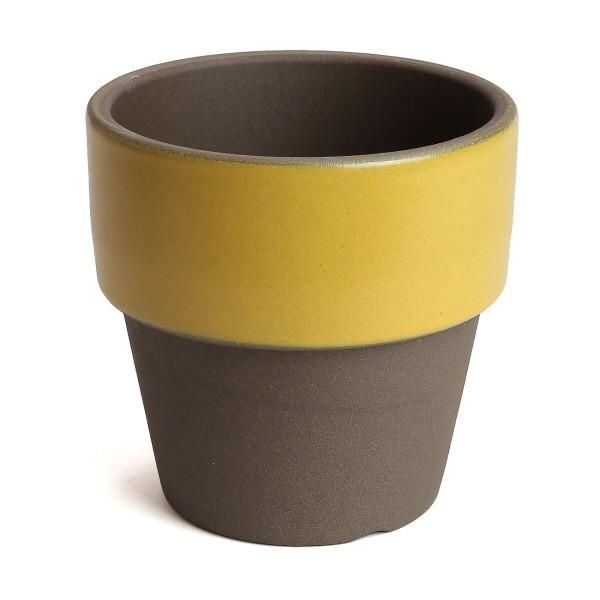 植木鉢　陶器　おしゃれ　サイズ　１２．５ｃｍ　和ライフ　モカやまぶき　４号 |  | 01