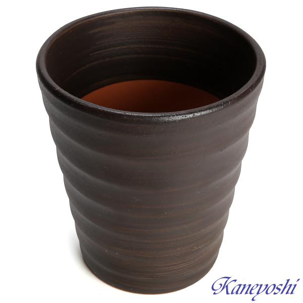 植木鉢 おしゃれ 安い 陶器 サイズ 16cm フラワーロード 5号 ブラウン 室内 屋外 茶 色 |  | 02
