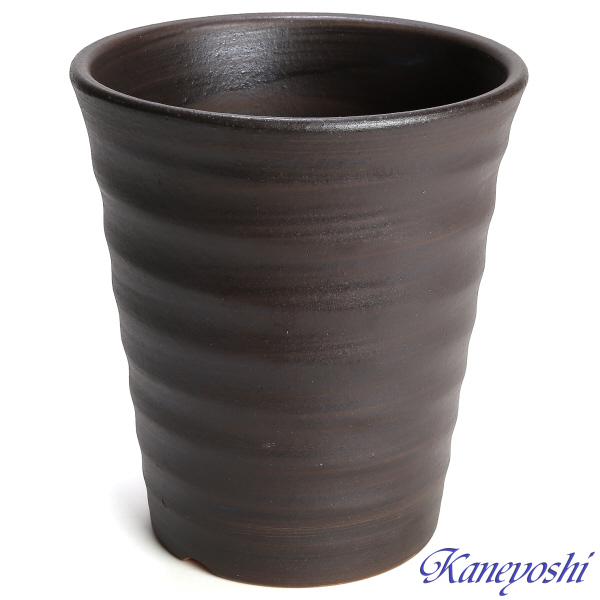 植木鉢 おしゃれ 安い 陶器 サイズ 19cm フラワーロード 6号 ブラウン 室内 屋外 茶 色 |  | 01
