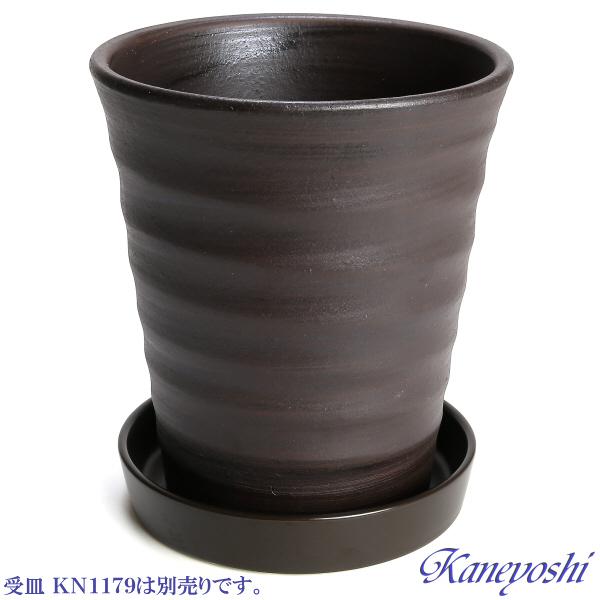 植木鉢 おしゃれ 安い 陶器 サイズ 19cm フラワーロード 6号 ブラウン 室内 屋外 茶 色 |  | 05
