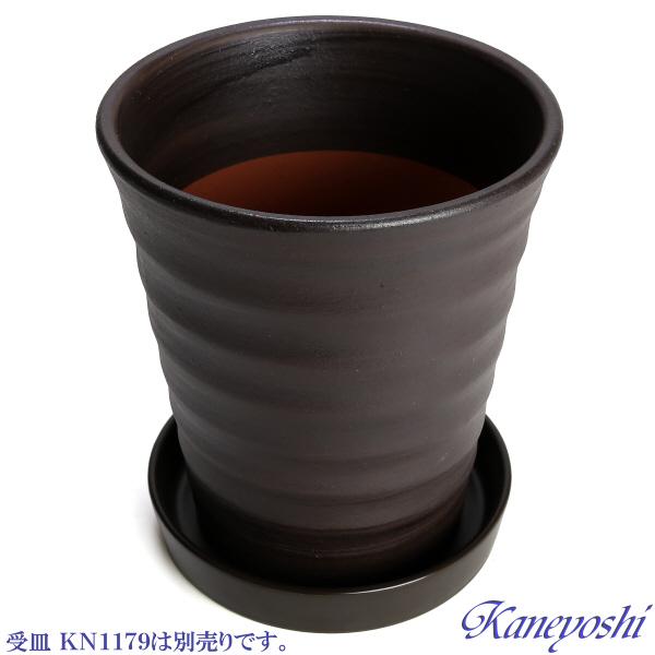 植木鉢 おしゃれ 安い 陶器 サイズ 19cm フラワーロード 6号 ブラウン 室内 屋外 茶 色 |  | 06