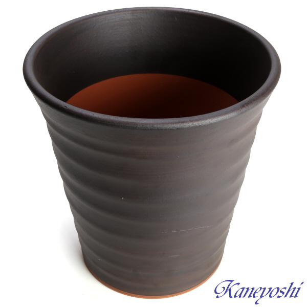 植木鉢 おしゃれ 安い 陶器 サイズ 24.5cm フラワーロード 8号 ブラウン 室内 屋外 茶 色 |  | 02