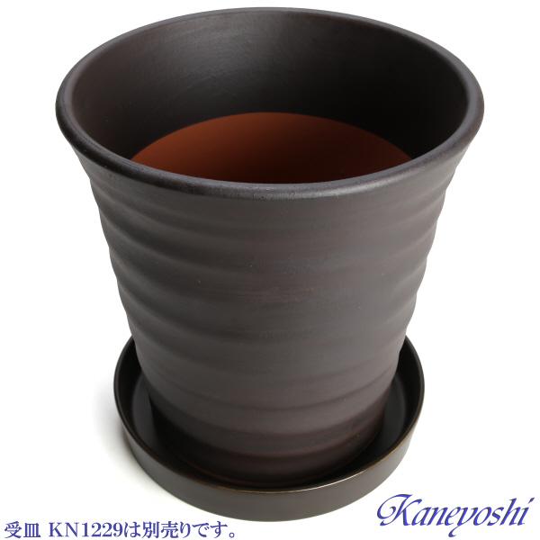 植木鉢 おしゃれ 安い 陶器 サイズ 24.5cm フラワーロード 8号 ブラウン 室内 屋外 茶 色 |  | 06