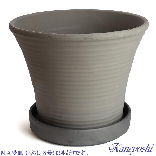 植木鉢 おしゃれ 安い 陶器 サイズ 31.5cm DLローズ 10号 古風焼 室内 屋外 グレー 色 |  | 05