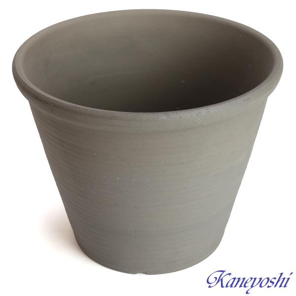 植木鉢 おしゃれ 安い 陶器 サイズ 29cm ジャポネ 8.5号 古風焼 室内 屋外 グレー 色 |  | 02