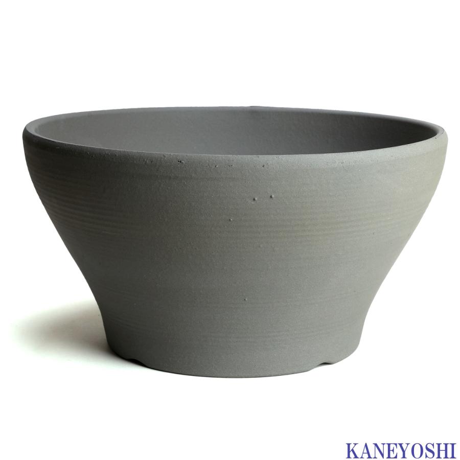 植木鉢 おしゃれ 安い 陶器 サイズ 29.5cm バリウス 9号 古風焼 室内 屋外 グレー 色 |  | 01
