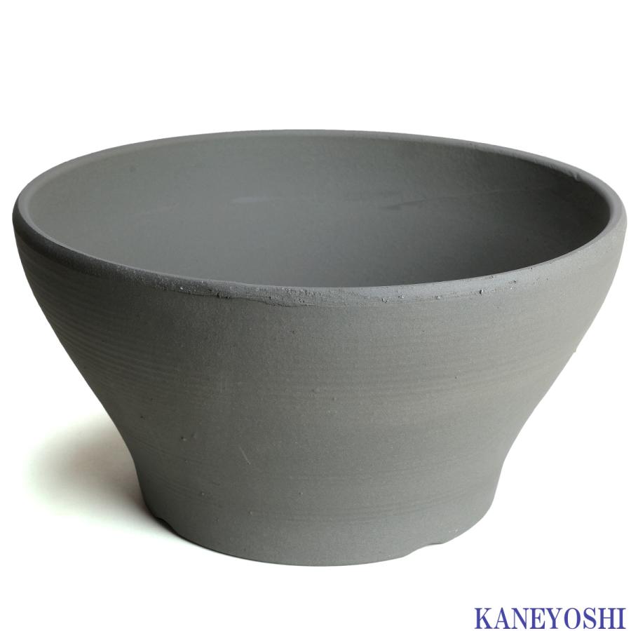 植木鉢 おしゃれ 安い 陶器 サイズ 29.5cm バリウス 9号 古風焼 室内 屋外 グレー 色 |  | 02