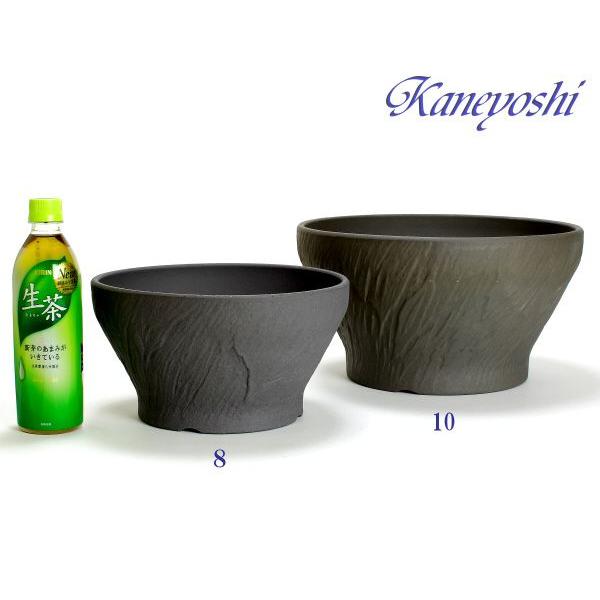 植木鉢 おしゃれ 安い 陶器 サイズ 25cm ナチュラル岩肌 8号 古風焼 室内 屋外 グレー 色 |  | 04