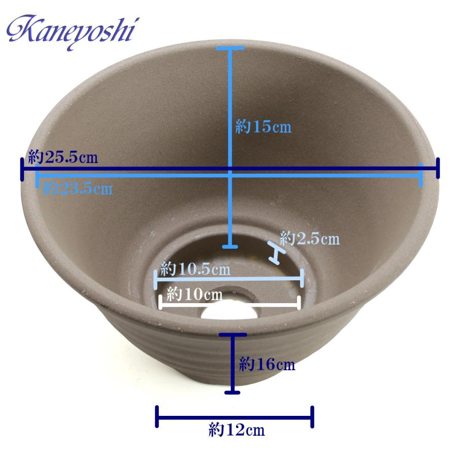 植木鉢 おしゃれ 安い 陶器 サイズ 25.5cm フラワーポート 8号 モカ 室内 屋外 ブラウン 茶 色 |  | 02