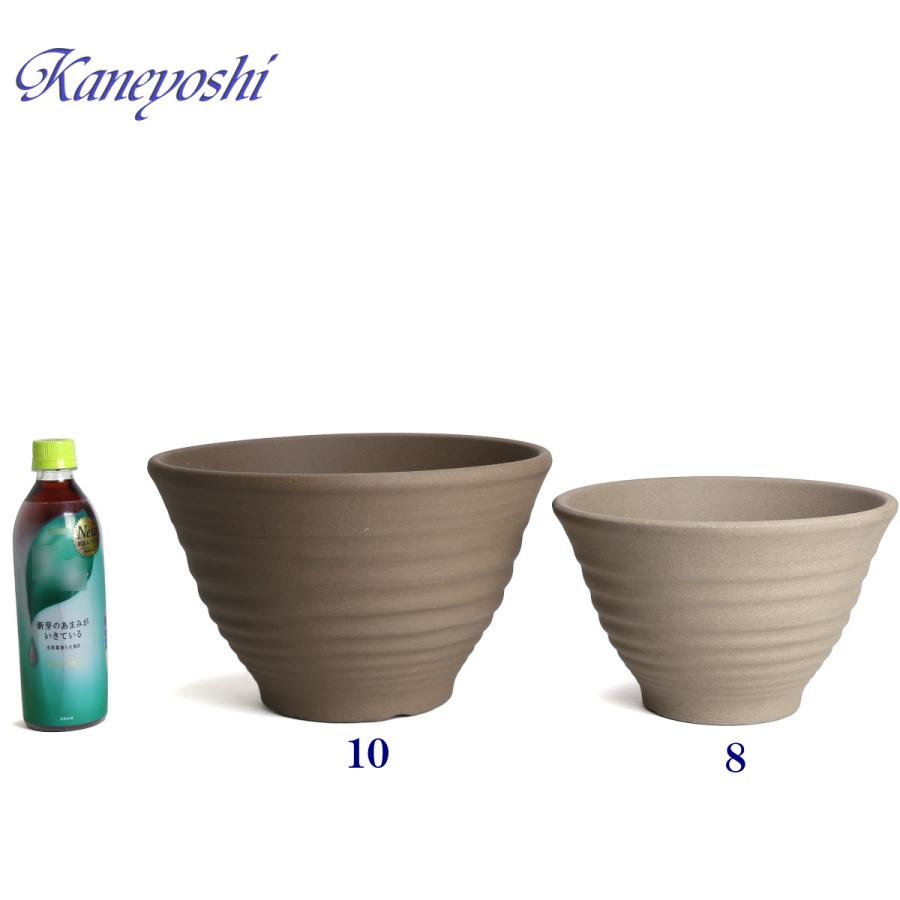 植木鉢 おしゃれ 安い 陶器 サイズ 31cm フラワーポート 10号 モカ 室内 屋外 ブラウン 茶 色 |  | 05