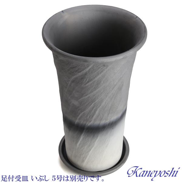 植木鉢 おしゃれ 安い 陶器 サイズ 18.5cm ロック長ラン 6号 ダークシルバー 室内 屋外 グレー 銀 色 |  | 06