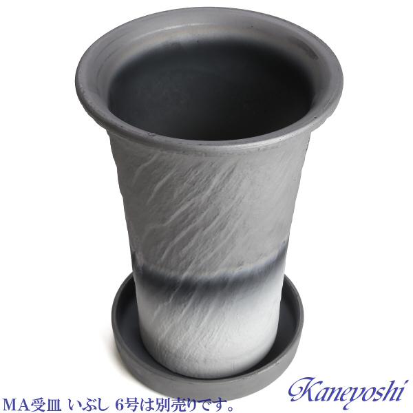 植木鉢 おしゃれ 安い 陶器 サイズ 22cm ロック長ラン 7号 ダークシルバー 室内 屋外 グレー 銀 色 |  | 06