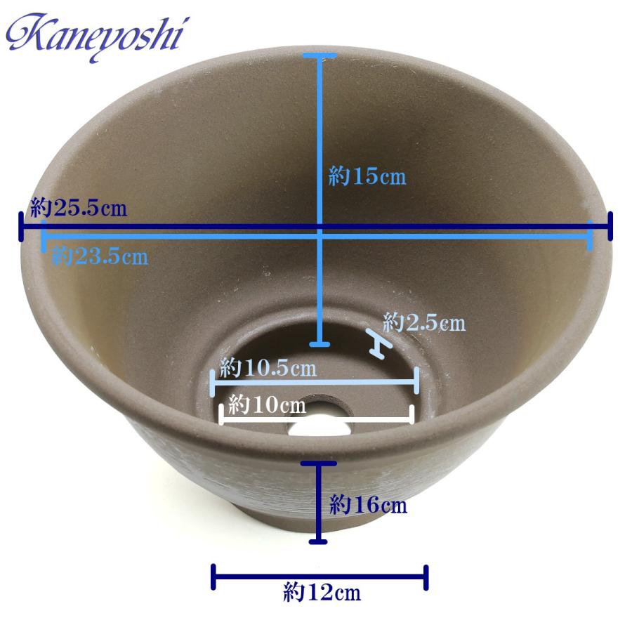 植木鉢 おしゃれ 安い 陶器 サイズ 25.5cm アリア 8号 ホワイトブラッシュ 室内 屋外 ブラウン 茶 色 |  | 04