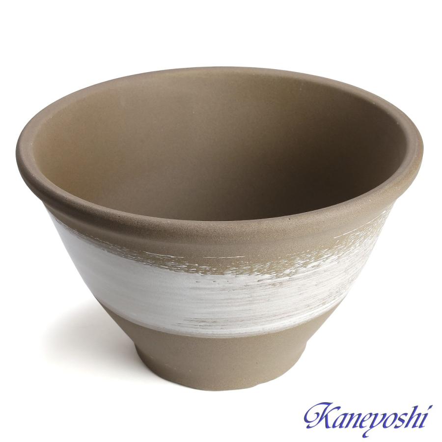 植木鉢 おしゃれ 安い 陶器 サイズ 31cm アリア 10号 ホワイトブラッシュ 室内 屋外 ブラウン 茶 色 |  | 01