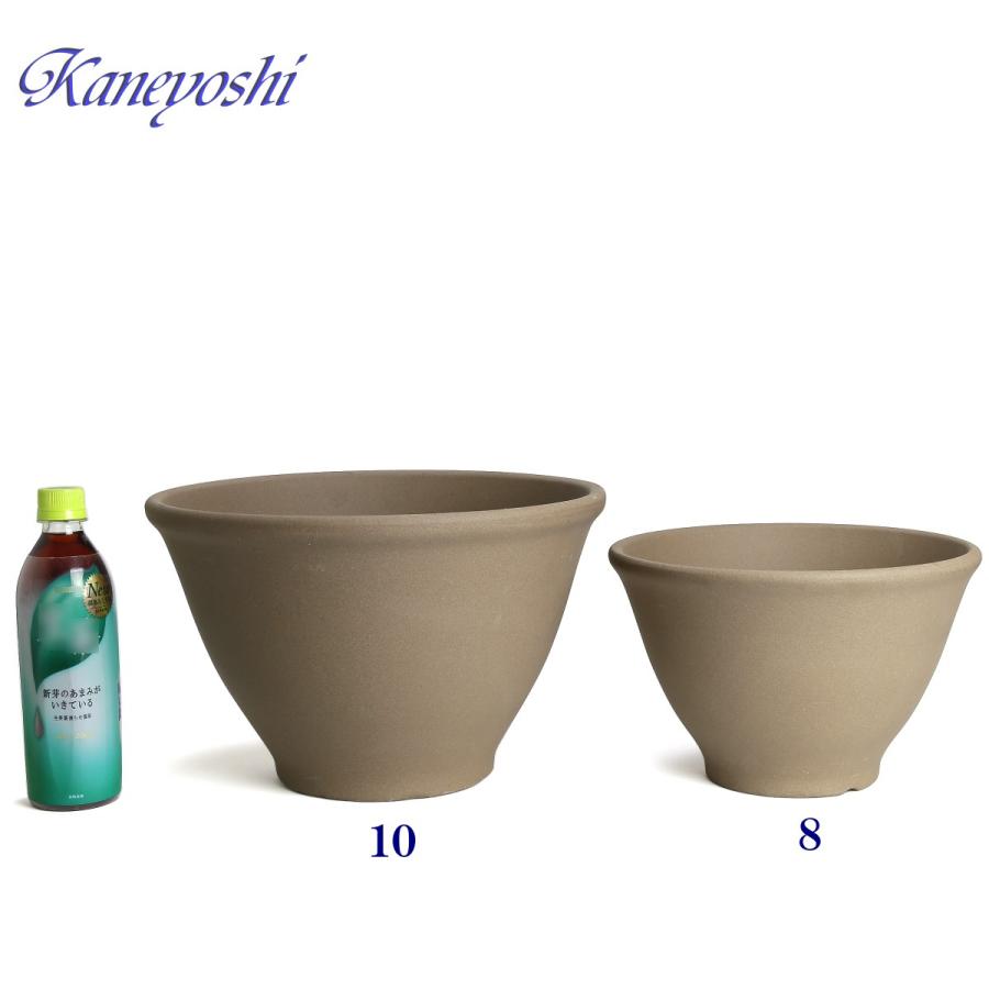 植木鉢 おしゃれ 安い 陶器 サイズ 25.5cm フラワーボール 8号 モカ 室内 屋外 ブラウン 茶 色 |  | 04