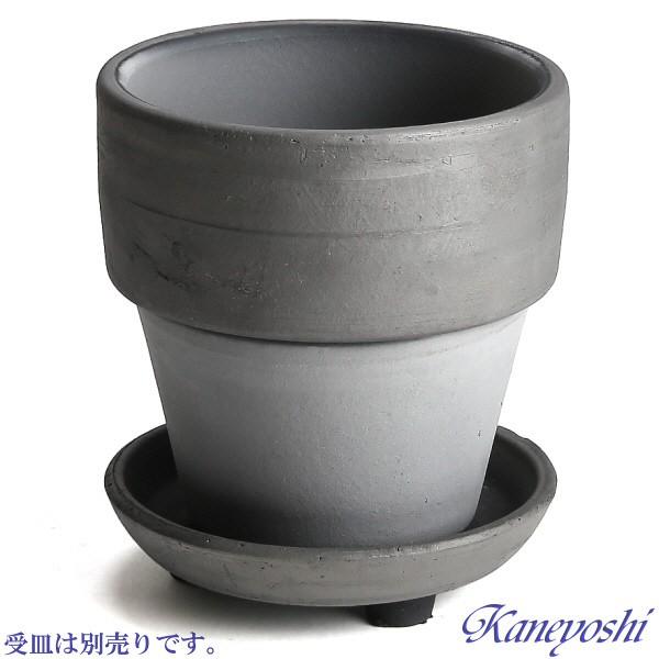 植木鉢 おしゃれ 安い 陶器 サイズ 9.5cm ライフ 3号 ダークシルバー 室内 屋外 グレー 銀 色 |  | 08