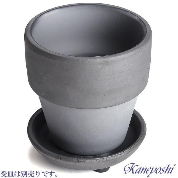植木鉢 おしゃれ 安い 陶器 サイズ 9.5cm ライフ 3号 ダークシルバー 室内 屋外 グレー 銀 色 |  | 09
