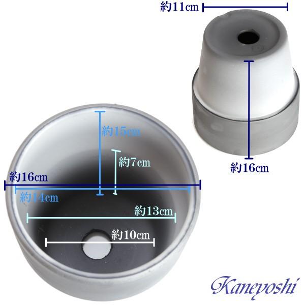 植木鉢 おしゃれ 安い 陶器 サイズ 16cm ライフ 5号 ダークシルバー 室内 屋外 グレー 銀 色 |  | 03