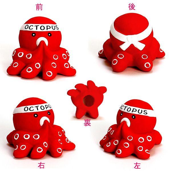 陶製人形 【萬古焼】　合格祈願　置くとパス【オクトパス＝蛸】＝合格する　合格お願いたこ |  | 03