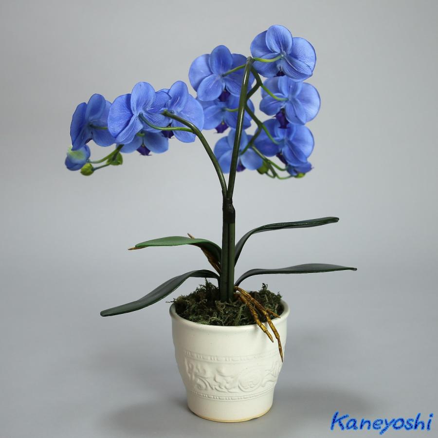 光触媒 胡蝶蘭 造花 インテリア 小輪 1本立 ロング ブルー 青色 お祝 ギフト 記念品 誕生日 発表会 新築 開店 花 フェイクグリーン 空気清浄 |  | 03