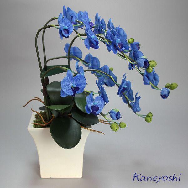 光触媒 花 胡蝶蘭 小輪 3本立 ブルー お祝い 造花 御祝 風水 青 仕事運 勉強運 ギフト 母の日 誕生日 発表会 新築 開店 祝 |  | 03