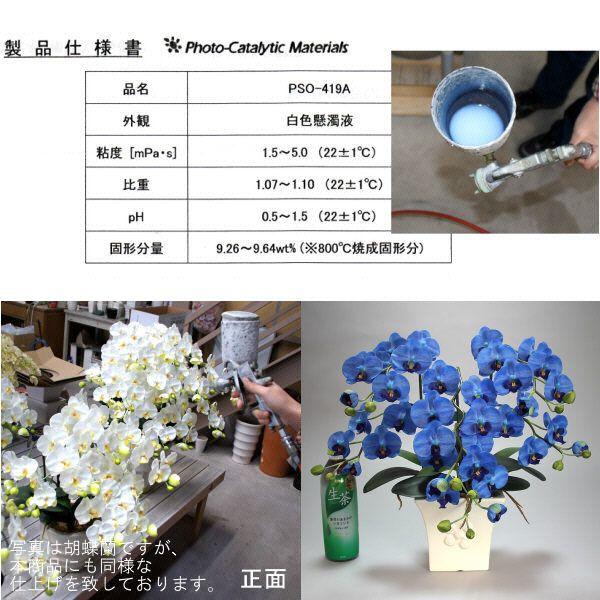 光触媒 花 胡蝶蘭 小輪 3本立 ブルー お祝い 造花 御祝 風水 青 仕事運 勉強運 ギフト 母の日 誕生日 発表会 新築 開店 祝 |  | 05