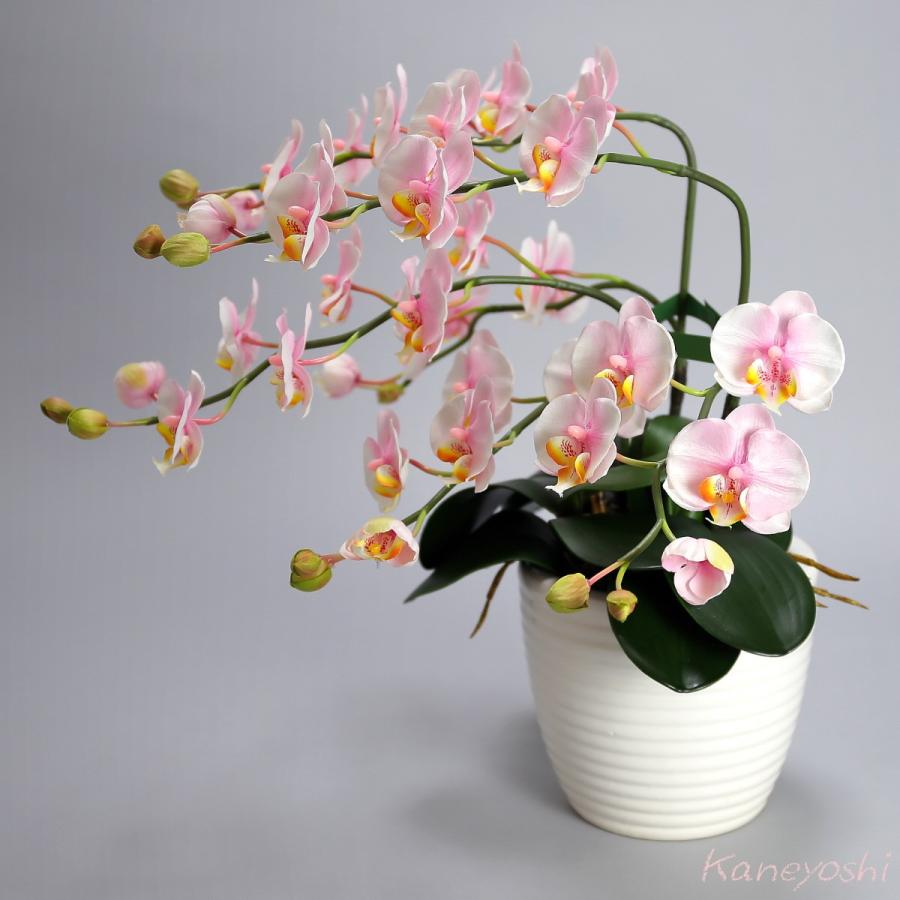 光触媒 胡蝶蘭 造花 インテリア 小輪 3本立 ミルキーピンク 桃色 お祝 ギフト 記念品 誕生日 発表会 新築 開店 花 空気清浄 |  | 02